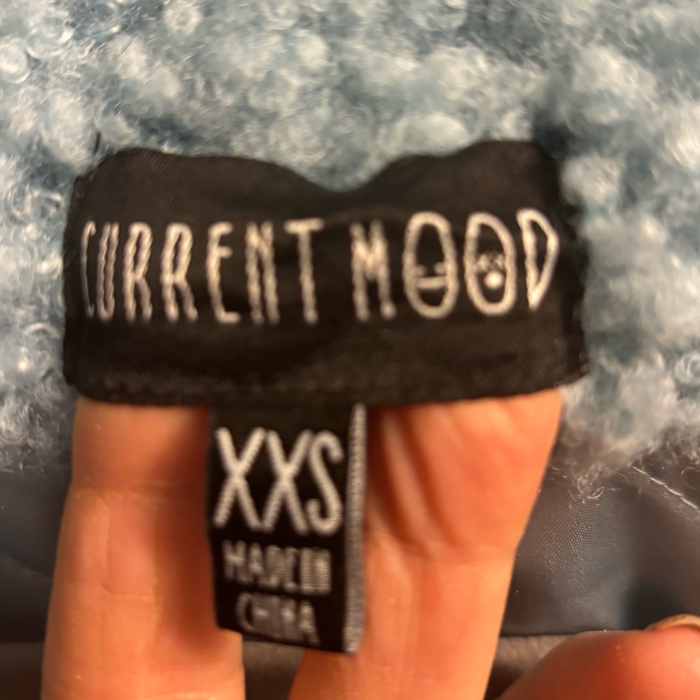 Current Mood Light Blue Teddy Jacket - image 4